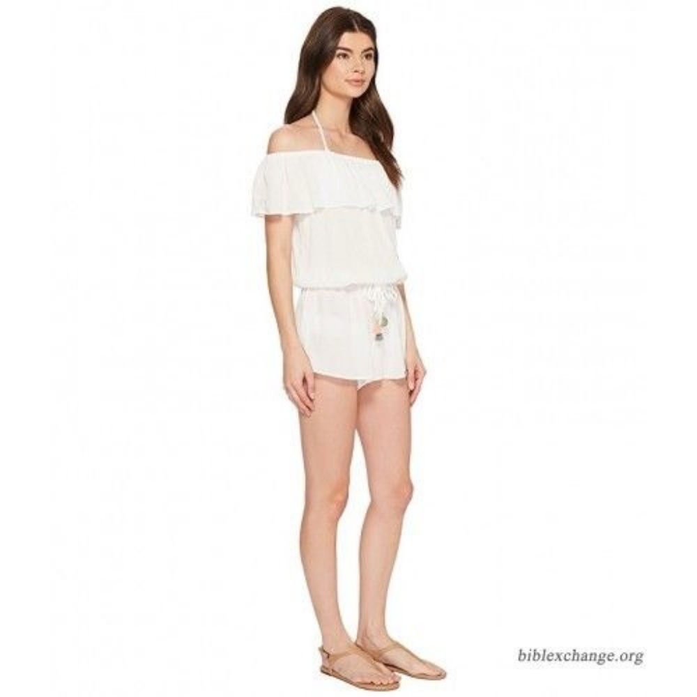 ** isabella rose Off Shoulder Beach Romper NWT
